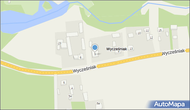 Wycześniak, Wycześniak, 7, mapa Wycześniak