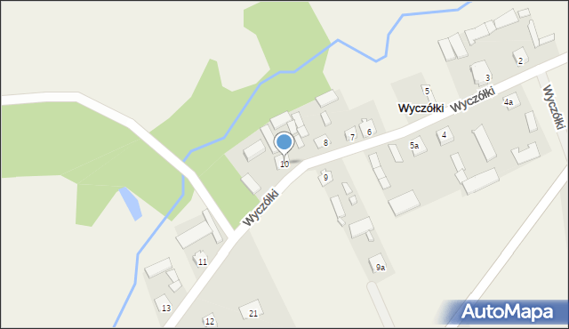 Wyczółki, Wyczółki, 10, mapa Wyczółki