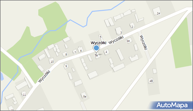 Wyczółki, Wyczółki, 5a, mapa Wyczółki