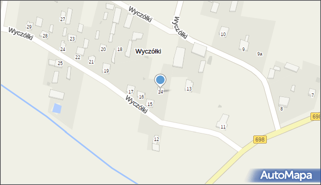 Wyczółki, Wyczółki, 14, mapa Wyczółki