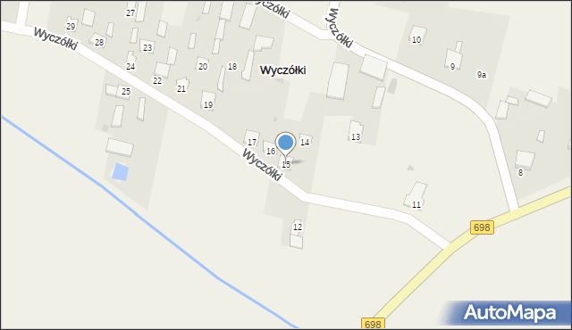 Wyczółki, Wyczółki, 15, mapa Wyczółki