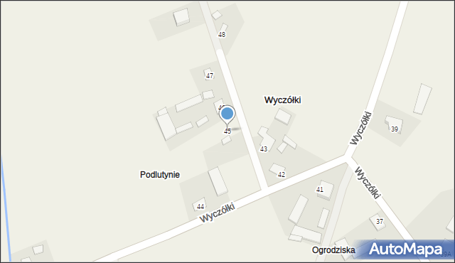 Wyczółki, Wyczółki, 45, mapa Wyczółki