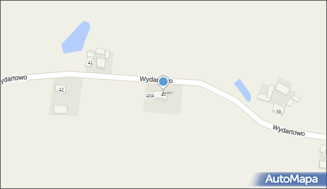 Wydartowo, Wydartowo, 40, mapa Wydartowo