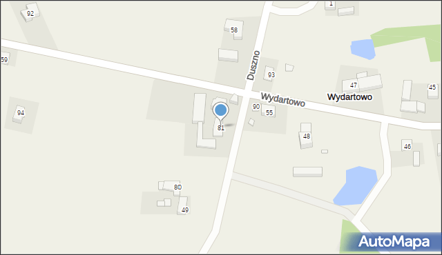 Wydartowo, Wydartowo, 81, mapa Wydartowo