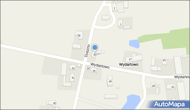 Wydartowo, Wydartowo, 93, mapa Wydartowo