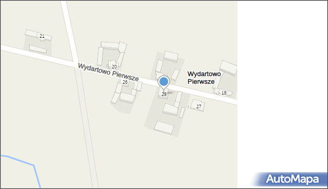 Wydartowo Pierwsze, Wydartowo Pierwsze, 28, mapa Wydartowo Pierwsze