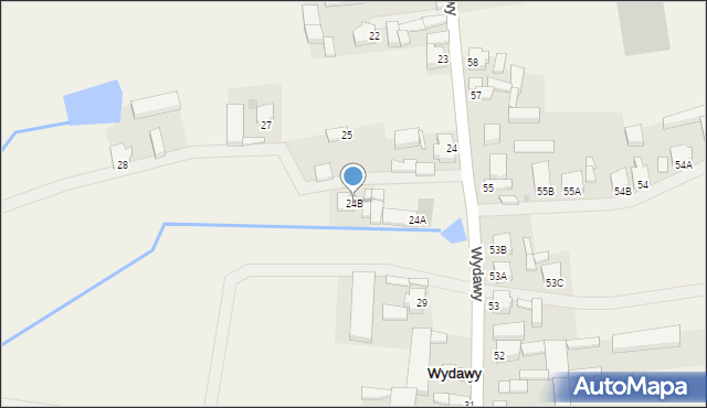 Wydawy, Wydawy, 24B, mapa Wydawy