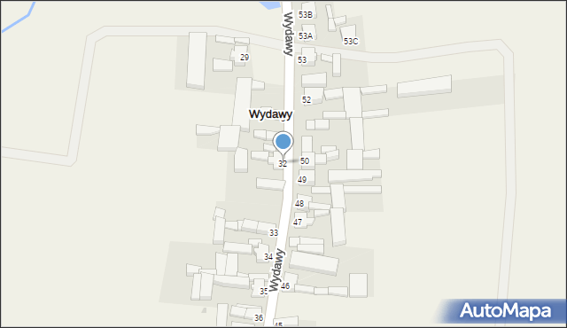 Wydawy, Wydawy, 32, mapa Wydawy