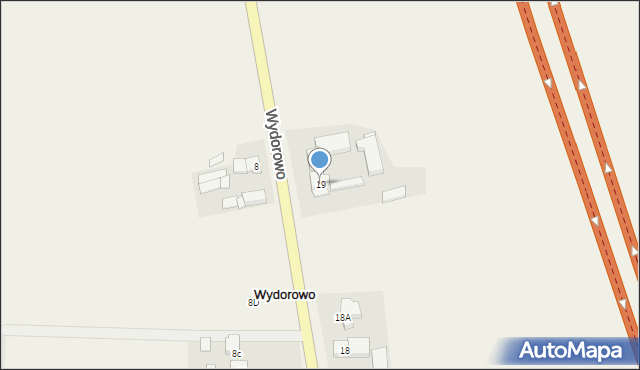 Wydorowo, Wydorowo, 19, mapa Wydorowo