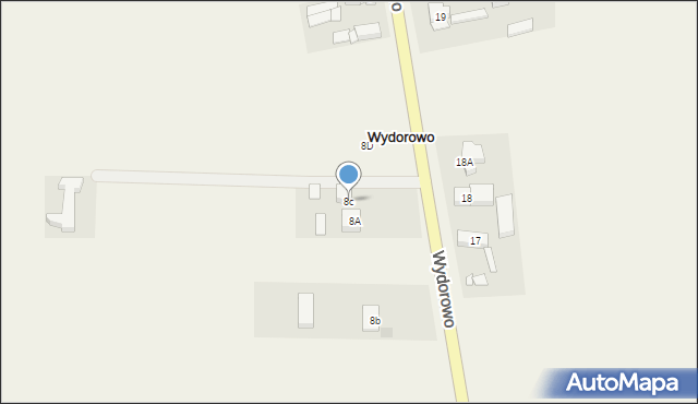 Wydorowo, Wydorowo, 8c, mapa Wydorowo