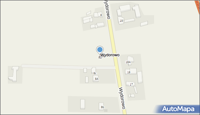 Wydorowo, Wydorowo, 8D, mapa Wydorowo