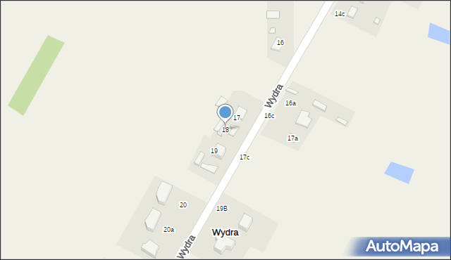 Wydra, Wydra, 18, mapa Wydra