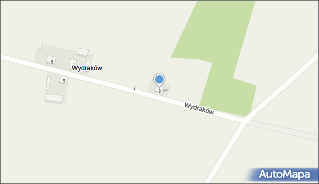 Wydraków, Wydraków, 2, mapa Wydraków