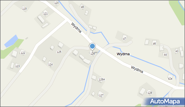 Wydrna, Wydrna, 126, mapa Wydrna