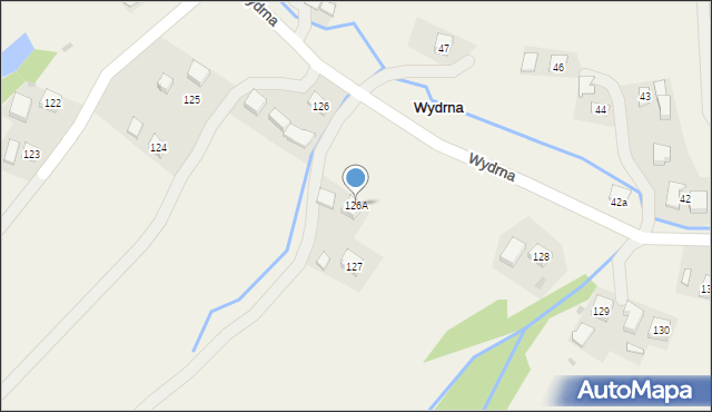 Wydrna, Wydrna, 126A, mapa Wydrna