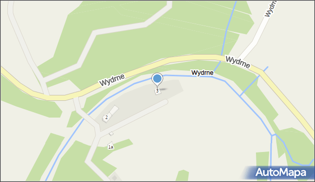 Wydrne, Wydrne, 3, mapa Wydrne