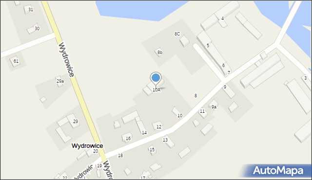 Wydrowice, Wydrowice, 10A, mapa Wydrowice