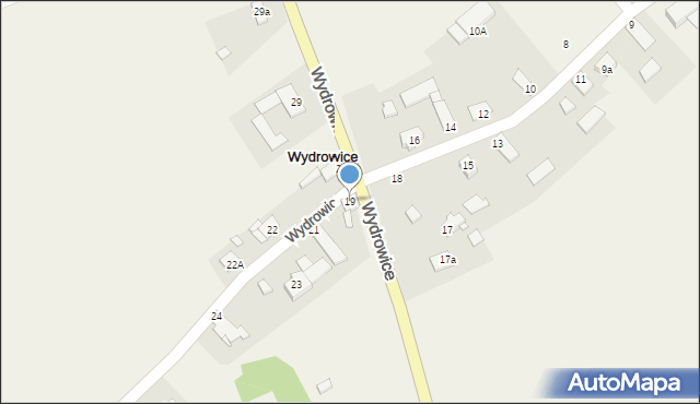 Wydrowice, Wydrowice, 19, mapa Wydrowice