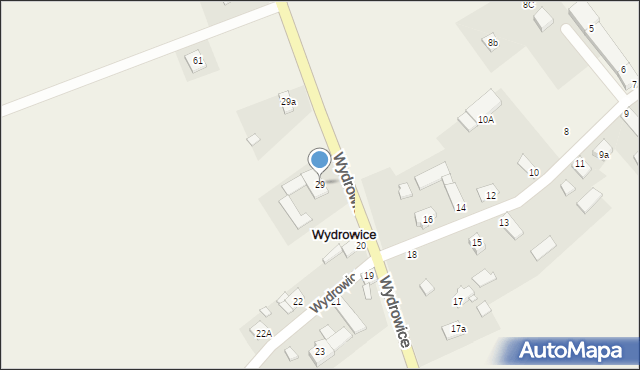 Wydrowice, Wydrowice, 29, mapa Wydrowice