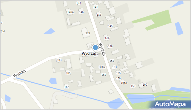 Wydrza, Wydrza, 157, mapa Wydrza