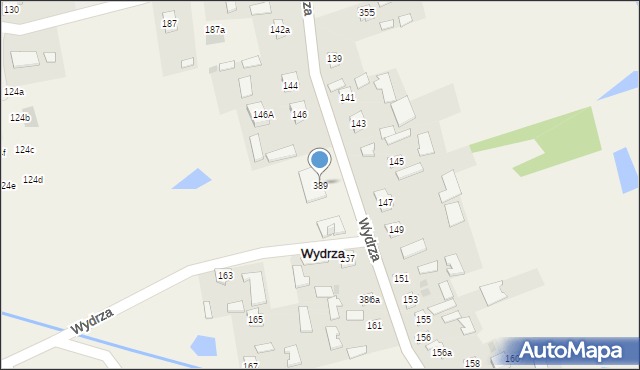 Wydrza, Wydrza, 389, mapa Wydrza