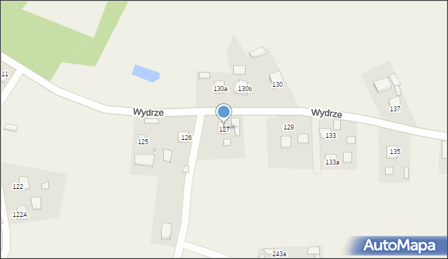 Wydrze, Wydrze, 127, mapa Wydrze