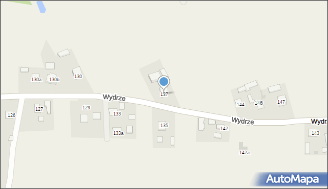 Wydrze, Wydrze, 137, mapa Wydrze