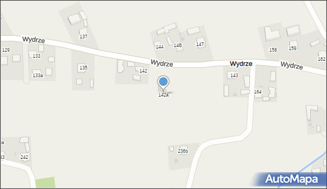 Wydrze, Wydrze, 142a, mapa Wydrze