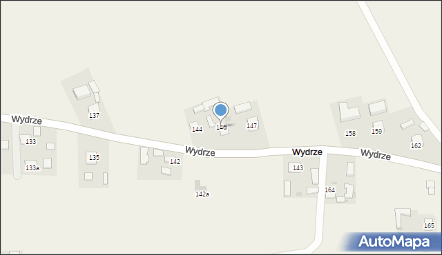 Wydrze, Wydrze, 146, mapa Wydrze