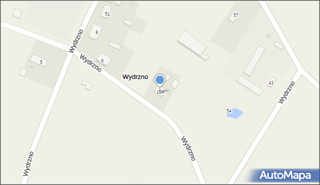 Wydrzno, Wydrzno, 19A, mapa Wydrzno