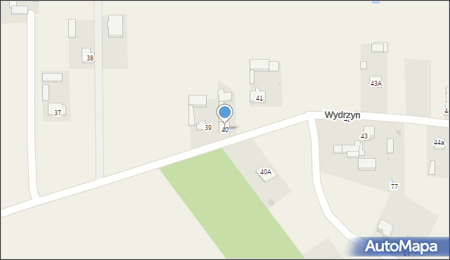 Wydrzyn, Wydrzyn, 40, mapa Wydrzyn