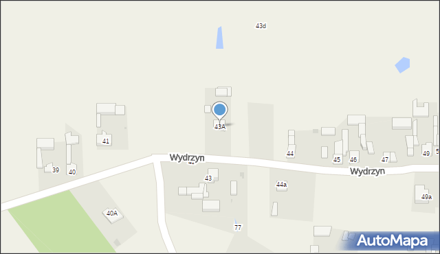 Wydrzyn, Wydrzyn, 43A, mapa Wydrzyn