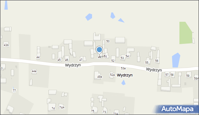 Wydrzyn, Wydrzyn, 49, mapa Wydrzyn