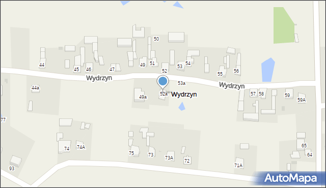 Wydrzyn, Wydrzyn, 52a, mapa Wydrzyn