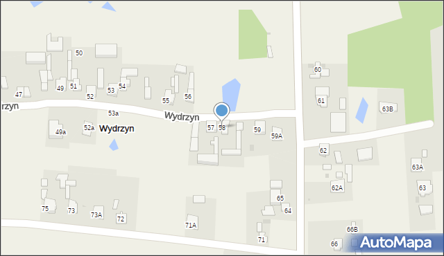 Wydrzyn, Wydrzyn, 58, mapa Wydrzyn