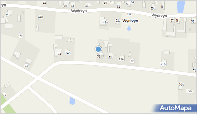 Wydrzyn, Wydrzyn, 75, mapa Wydrzyn