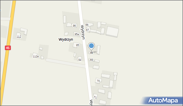 Wydrzyn, Wydrzyn, 68, mapa Wydrzyn