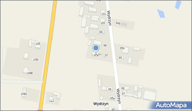 Wydrzyn, Wydrzyn, 97a, mapa Wydrzyn