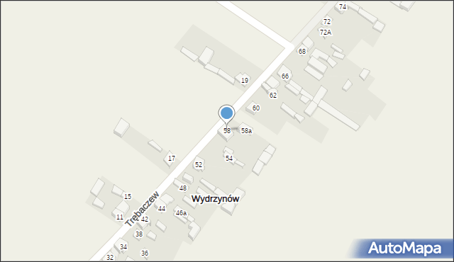 Wydrzynów, Wydrzynów, 58, mapa Wydrzynów