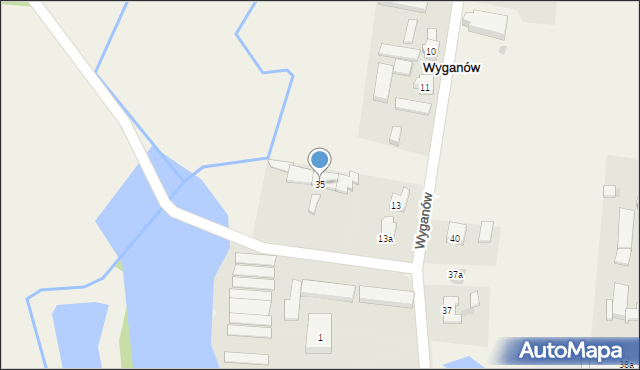 Wyganów, Wyganów, 35, mapa Wyganów