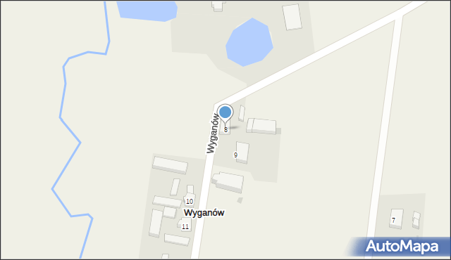 Wyganów, Wyganów, 8, mapa Wyganów