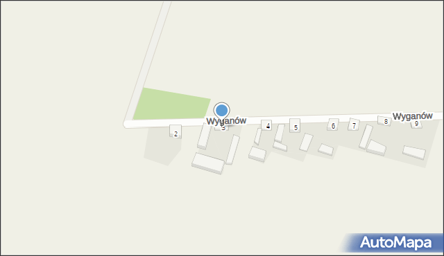 Wyganów, Wyganów, 3, mapa Wyganów