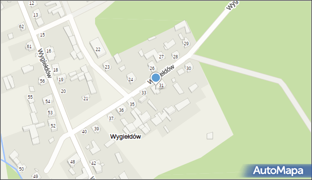 Wygiełdów, Wygiełdów, 32, mapa Wygiełdów