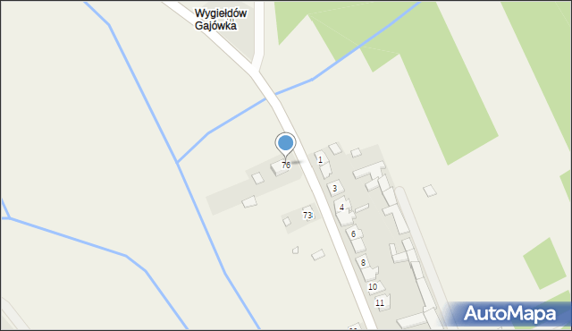 Wygiełdów, Wygiełdów, 76, mapa Wygiełdów