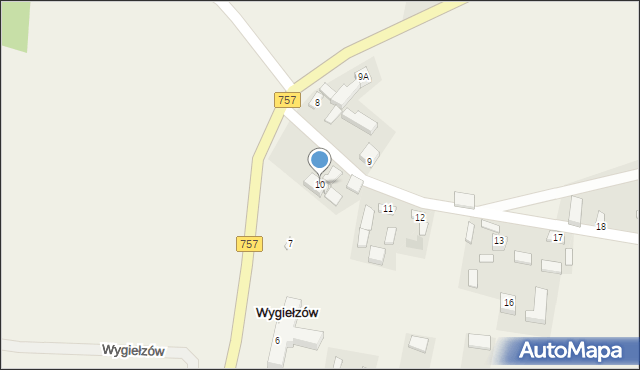 Wygiełzów, Wygiełzów, 10, mapa Wygiełzów