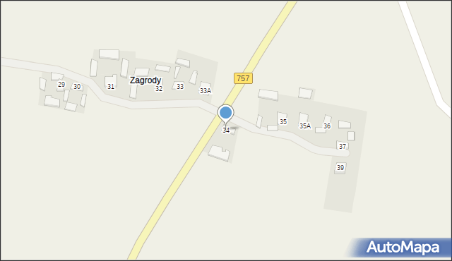 Wygiełzów, Wygiełzów, 34, mapa Wygiełzów