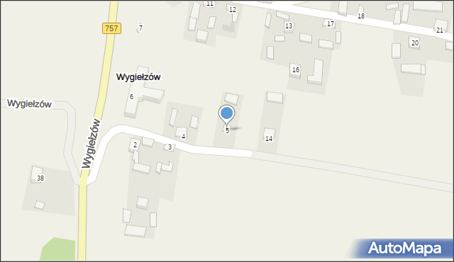 Wygiełzów, Wygiełzów, 5, mapa Wygiełzów