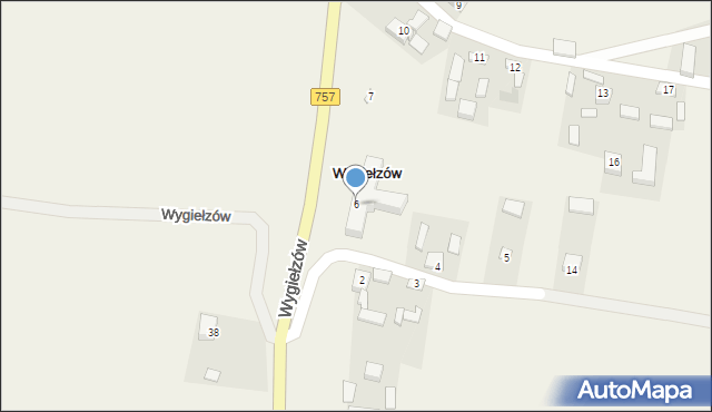 Wygiełzów, Wygiełzów, 6, mapa Wygiełzów