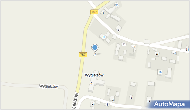 Wygiełzów, Wygiełzów, 7, mapa Wygiełzów