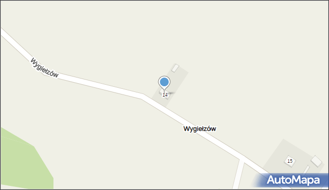 Wygiełzów, Wygiełzów, 14, mapa Wygiełzów